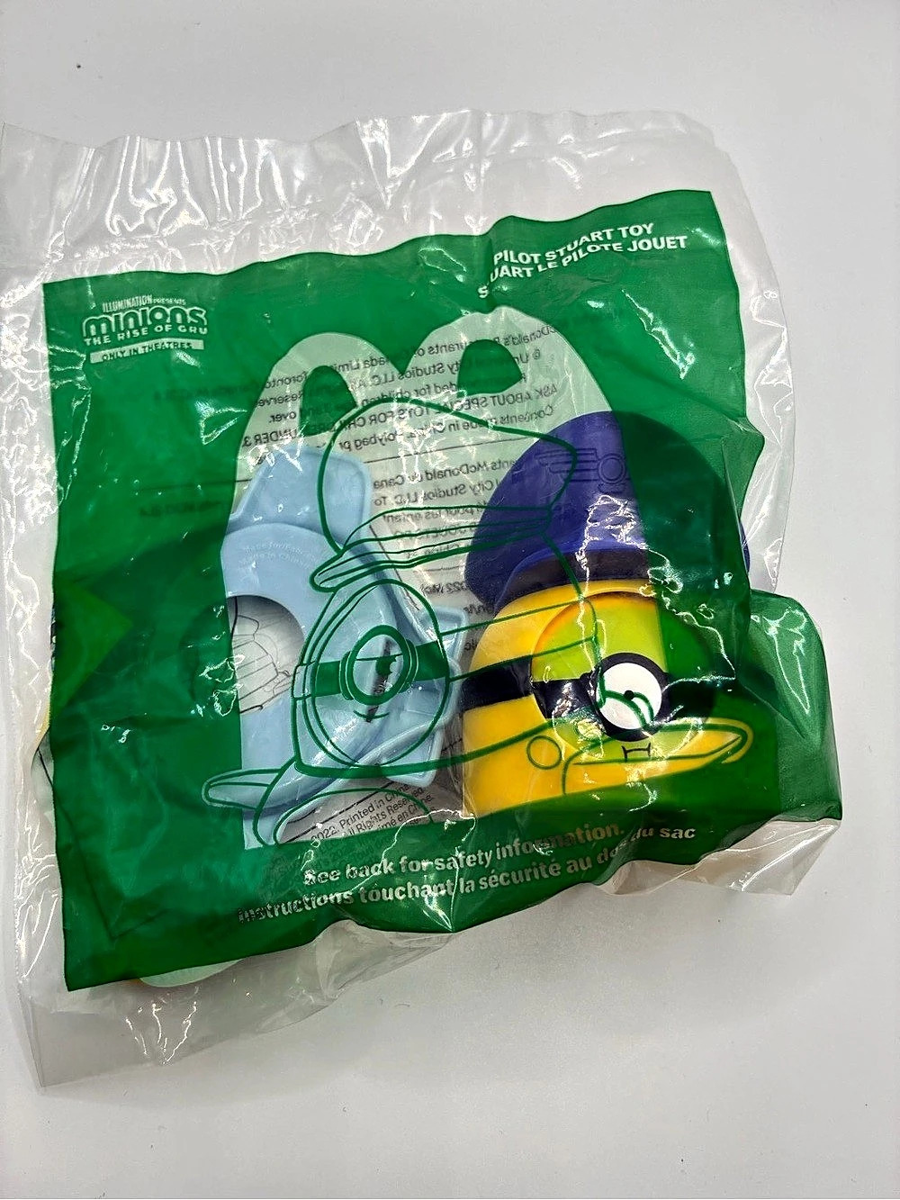 McDonald's Pilot Stuart Toy (Minions: The Rise of Gru) Minions Toy Green &